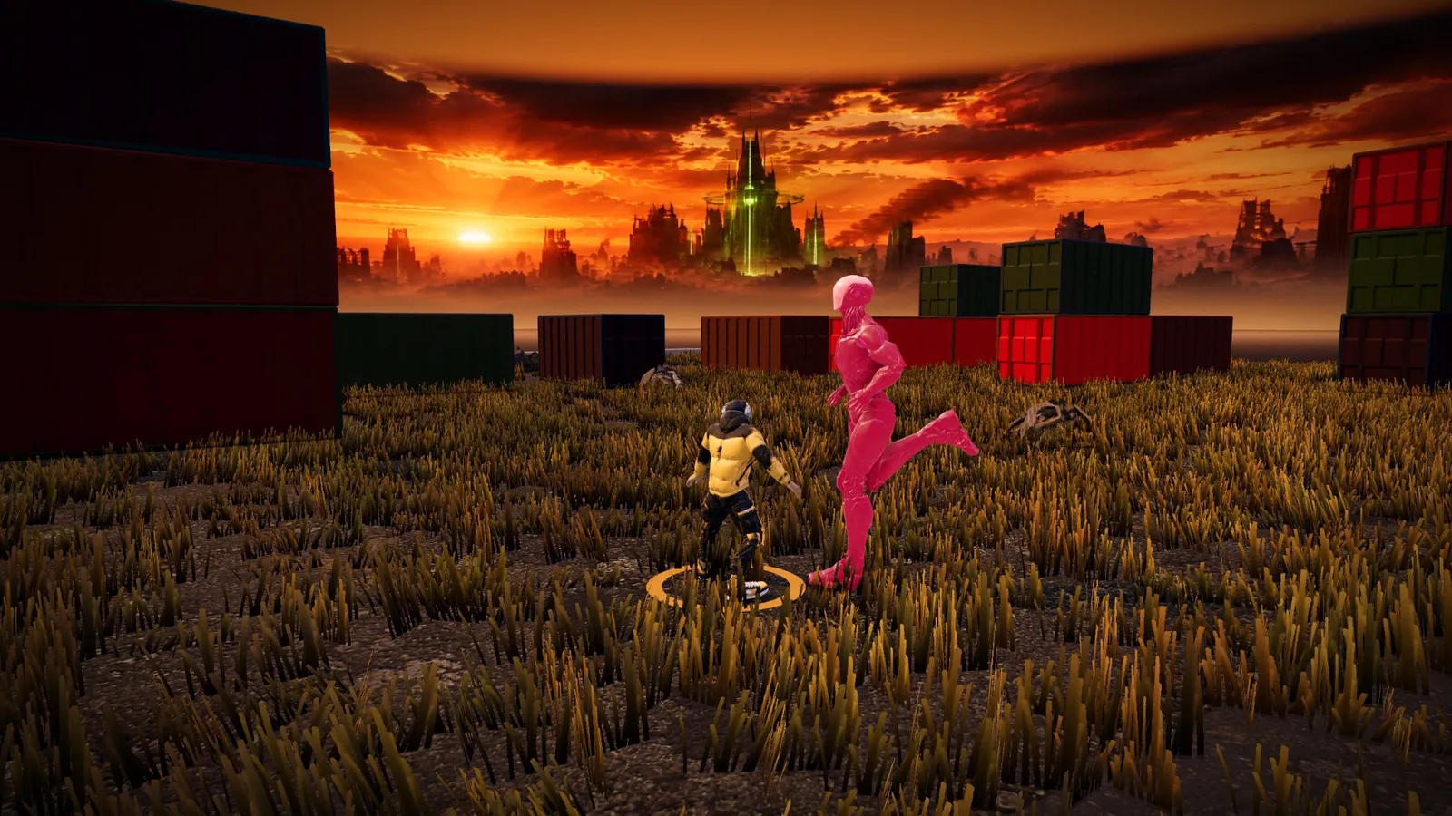 Madox fights Hunter Alpha in the container yard